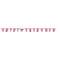 UNIQUE PARTY FAVORS Kids Birthday Minnie Mouse Happy Birthday Paper Jointed Banner, Disney, 72 Inches, 1 Count 011179792580