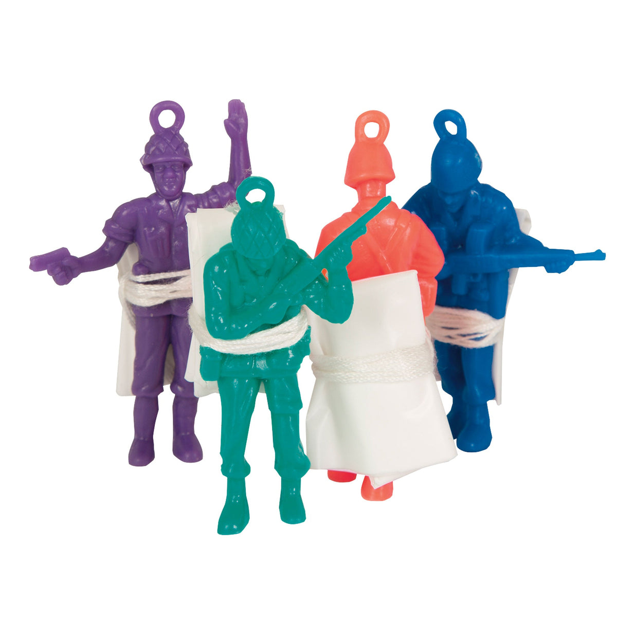 UNIQUE PARTY FAVORS Kids Birthday Parachute Figures, 2 Inches, 6 Count 011179847884