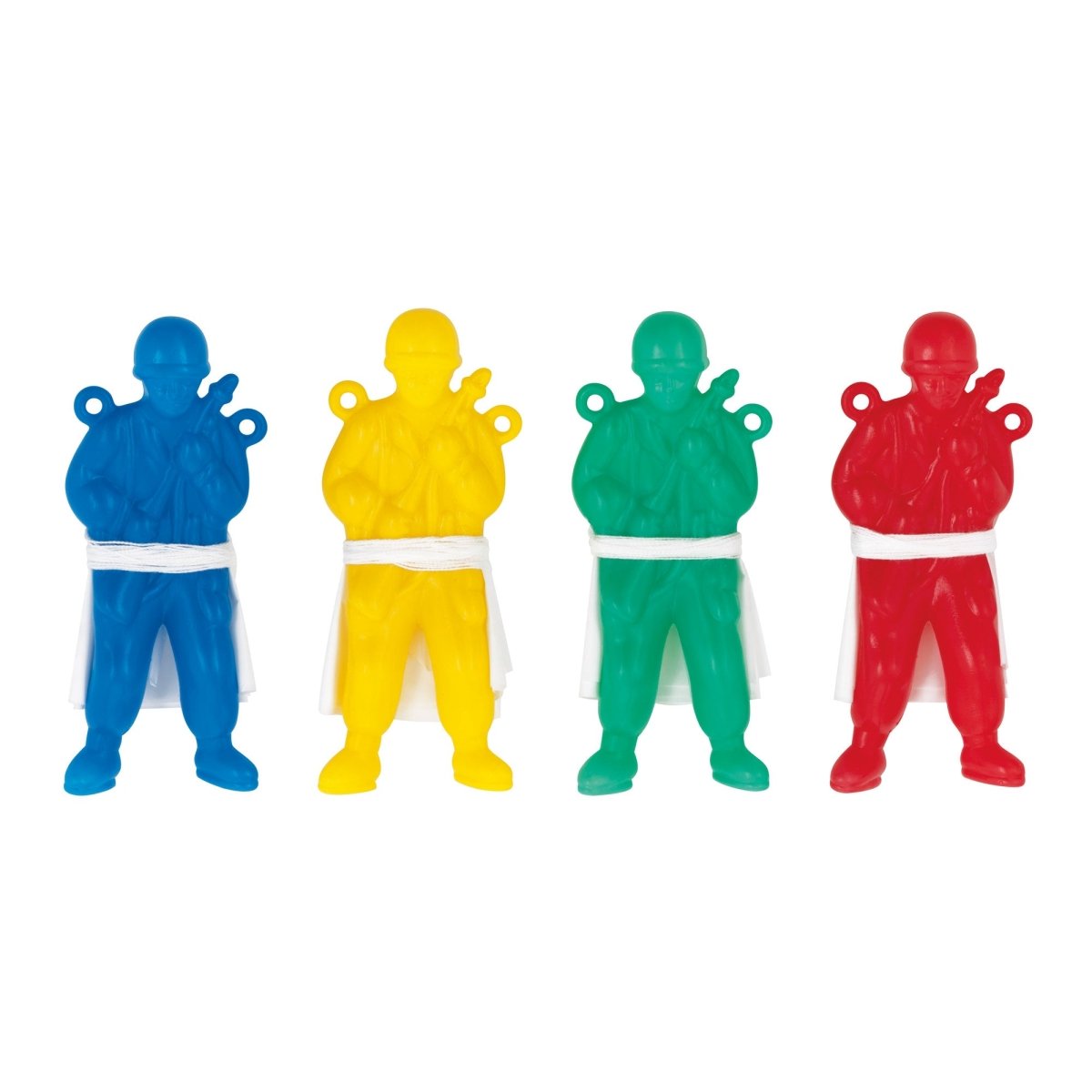 UNIQUE PARTY FAVORS Kids Birthday Paratrooper Soldier Figures, 3 Inches, 12 Count 011179847679