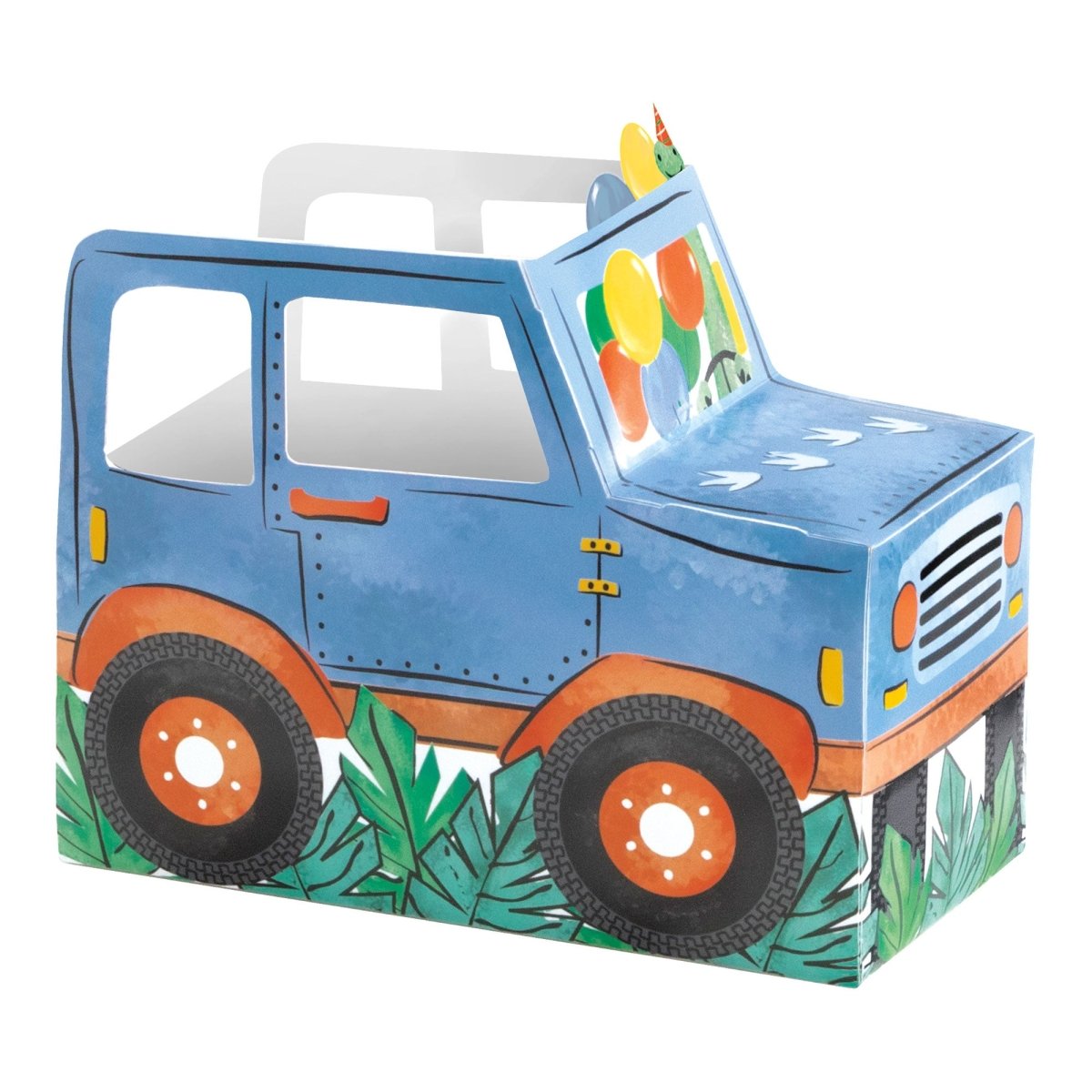 UNIQUE PARTY FAVORS Kids Birthday Partying Dinosaurs Birthday Pop Up Food Trays, 4 Count 011179134816