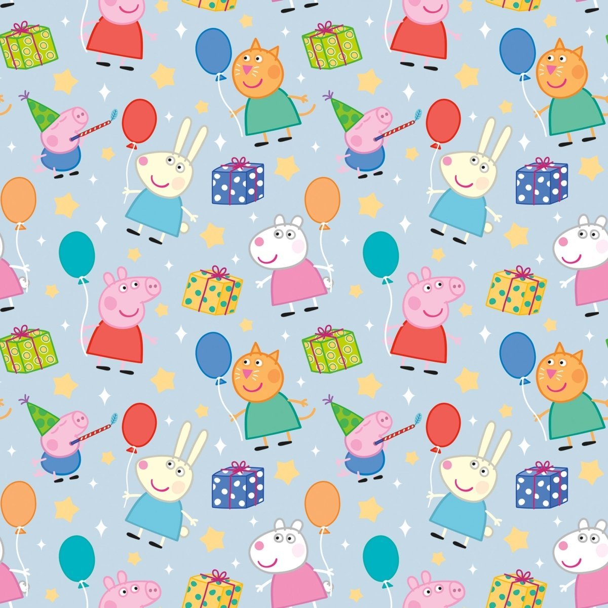 UNIQUE PARTY FAVORS Kids Birthday Peppa Pig Birthday Gift Wrap Roll, 30 x 60 Inches, 1 Count 011179782390