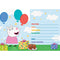 UNIQUE PARTY FAVORS Kids Birthday Peppa Pig Birthday Invitations, 8 Count 011179782246