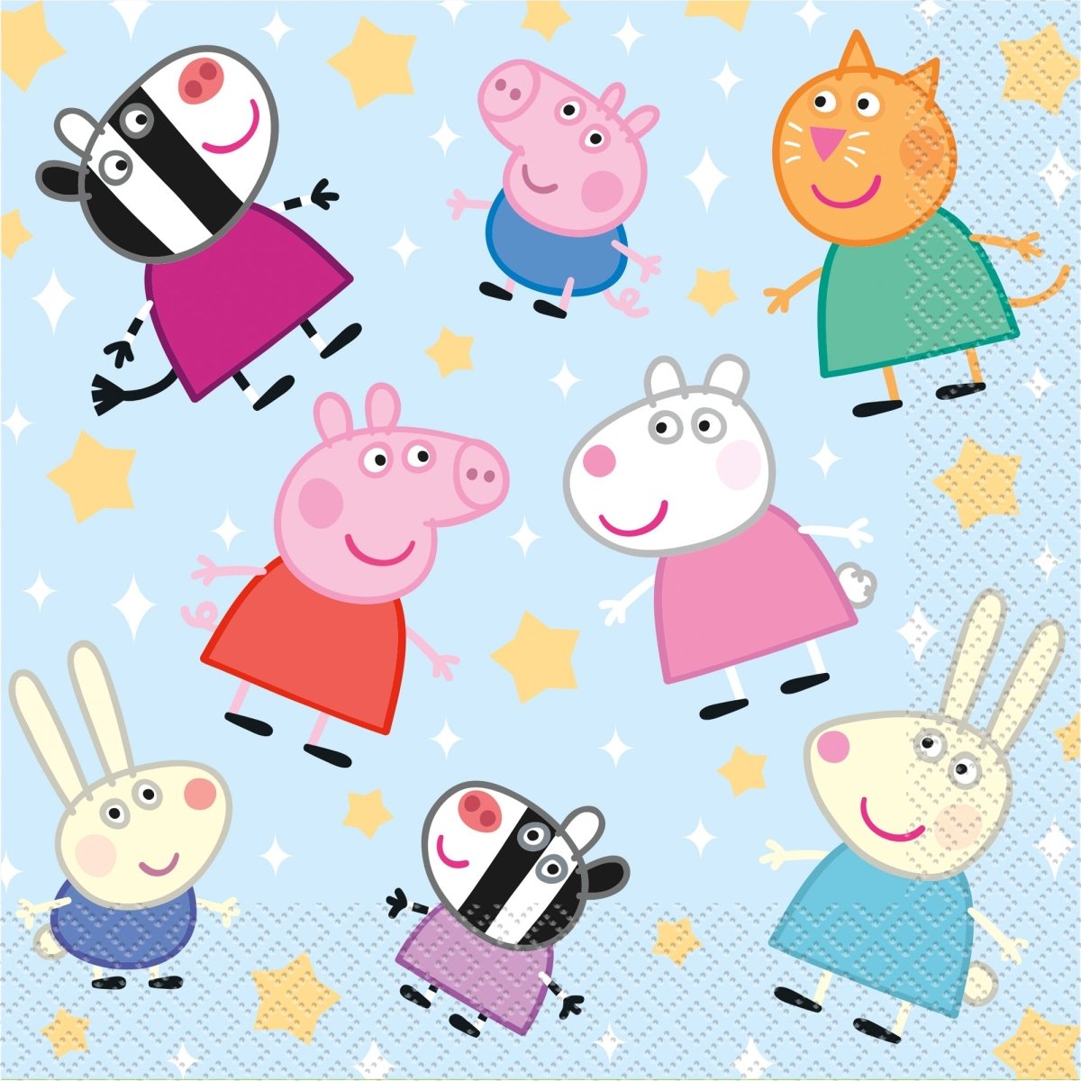 UNIQUE PARTY FAVORS Kids Birthday Peppa Pig Birthday Large Lunch Napkins, 16 Count 011179782123