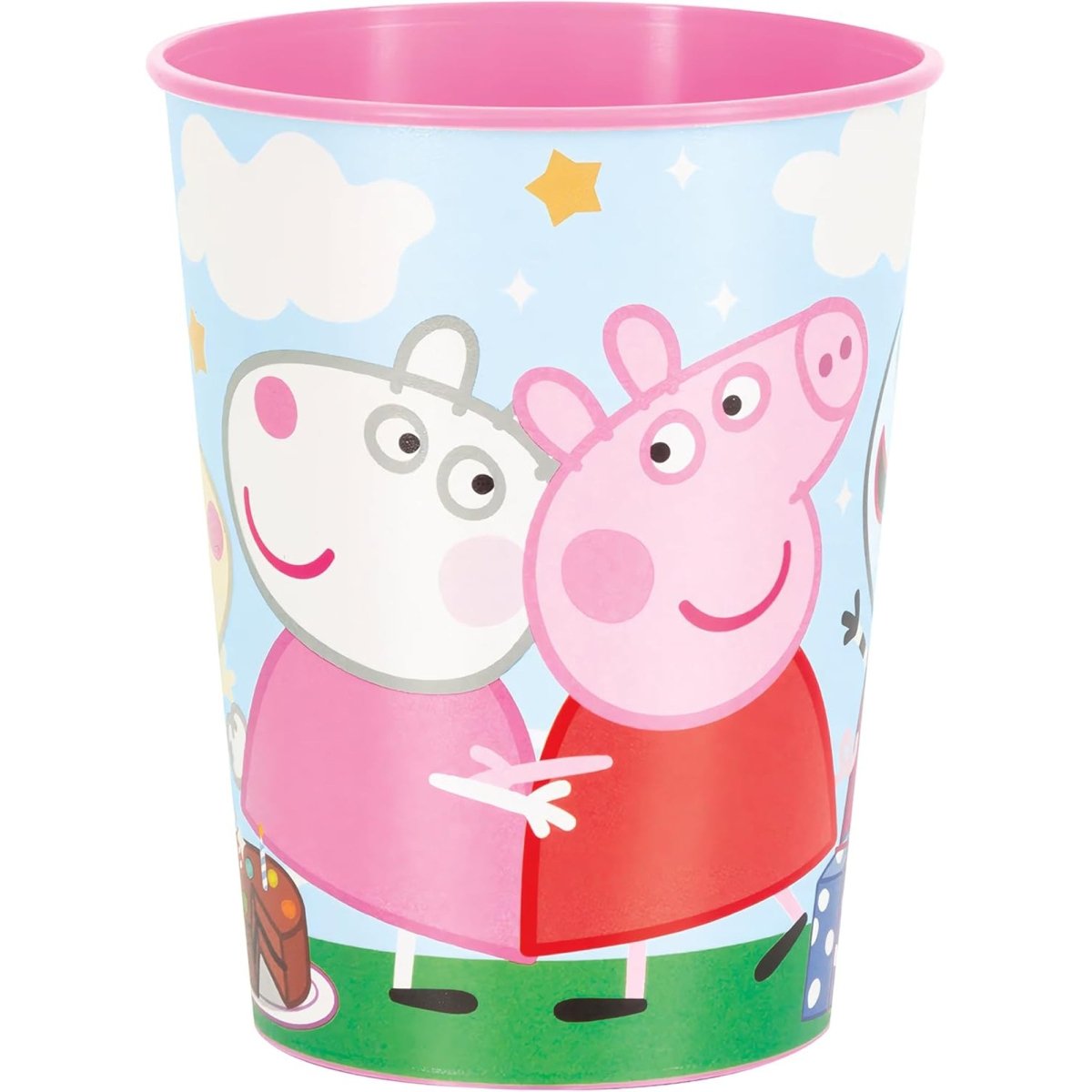 UNIQUE PARTY FAVORS Kids Birthday Peppa Pig Birthday Pink Party Favour Cup, 16 Oz, 1 Count 011179782178