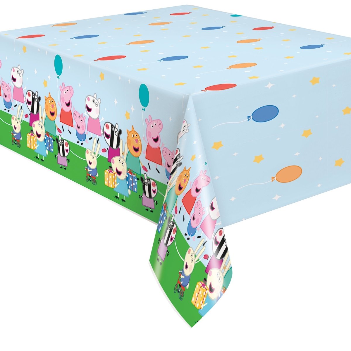 UNIQUE PARTY FAVORS Kids Birthday Peppa Pig Birthday Rectangular Plastic Table Cover, 54 x 84 Inches, 1 Count 011179782130