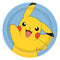 UNIQUE PARTY FAVORS Kids Birthday Pokémon Birthday Large Round Lunch Paper Plates, 9 Inches, 8 Count 011179156047