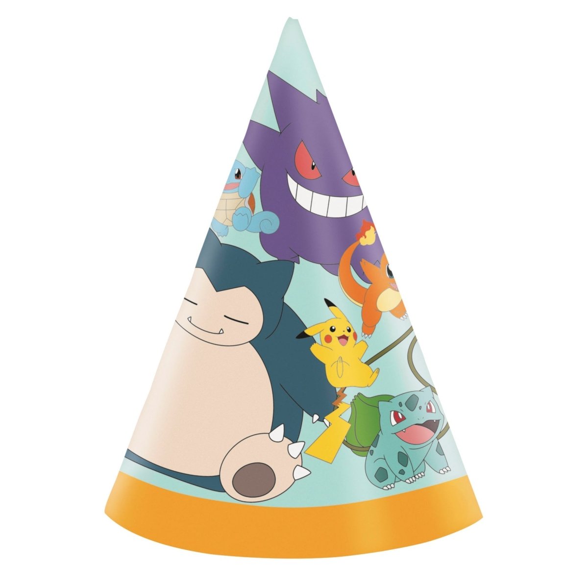 UNIQUE PARTY FAVORS Kids Birthday Pokémon Birthday Paper Party Hats, 8 Count 011179156207