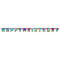 UNIQUE PARTY FAVORS Kids Birthday Sonic the Hedgehog Happy Birthday Jointed Banner, 72 Inches, 1 Count 011179218332