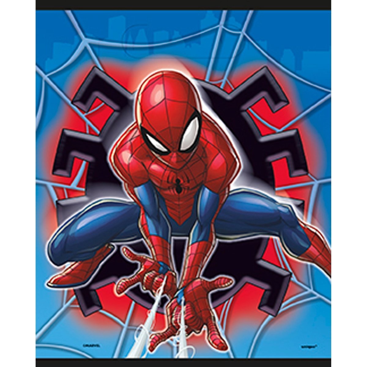 UNIQUE PARTY FAVORS Kids Birthday Spider-Man Birthday Favour Bags, Marvel, 8 Count 011179592333
