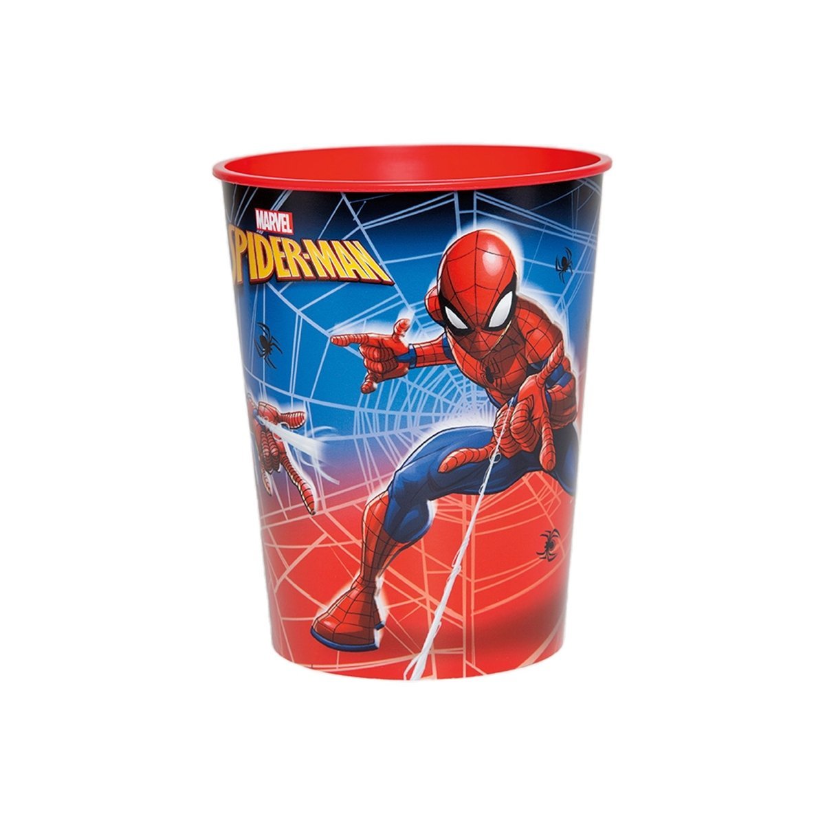 UNIQUE PARTY FAVORS Kids Birthday Spider-Man Birthday Red Party Favour Cup, Marvel, 16 Oz, 1 Count 011179592272