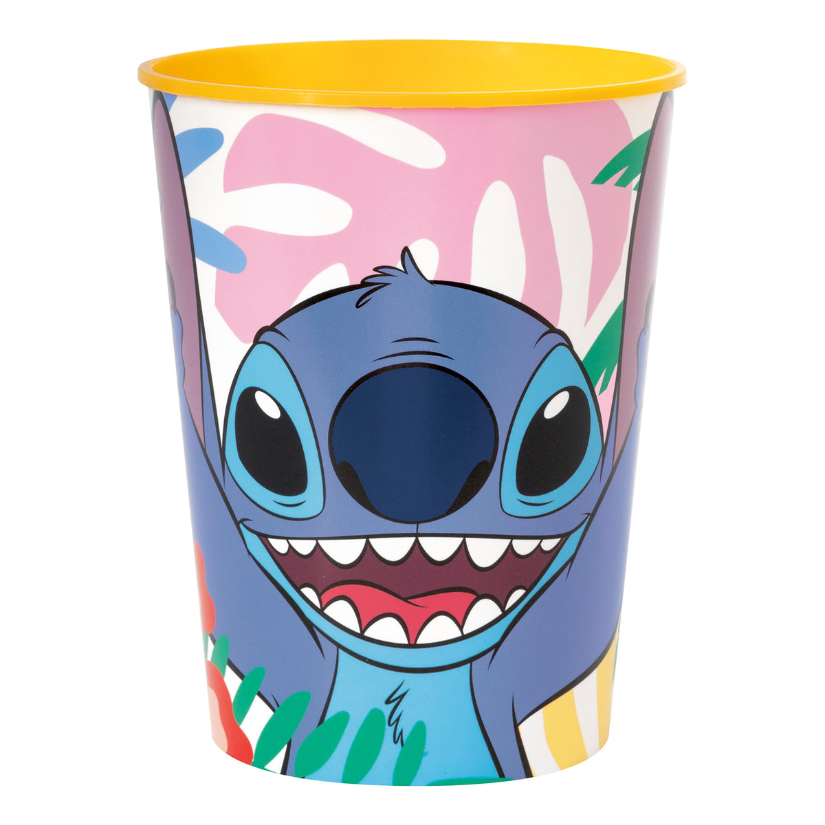 UNIQUE PARTY FAVORS Kids Birthday Stitch Yellow Party Favour Cup, Disney, 16 Oz, 1 Count 011179325573