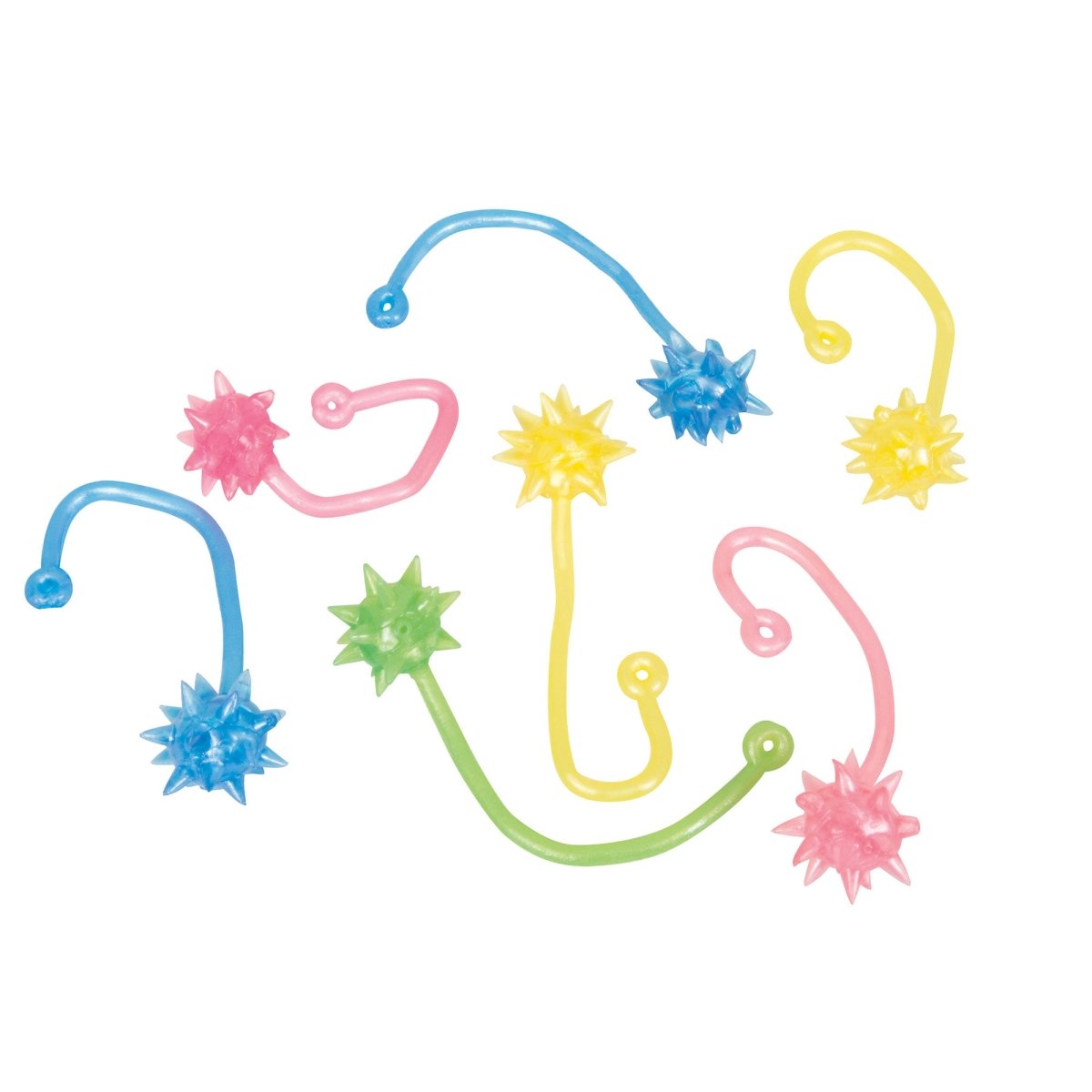 UNIQUE PARTY FAVORS Kids Birthday Stretchy Sticky Starburst, 8 Count 011179847198