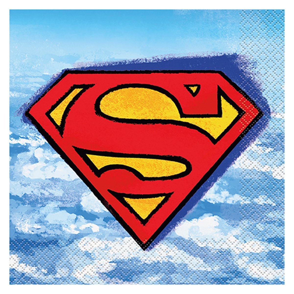 UNIQUE PARTY FAVORS Kids Birthday Superman Birthday Large Lunch Napkins, 16 Count 011179156474