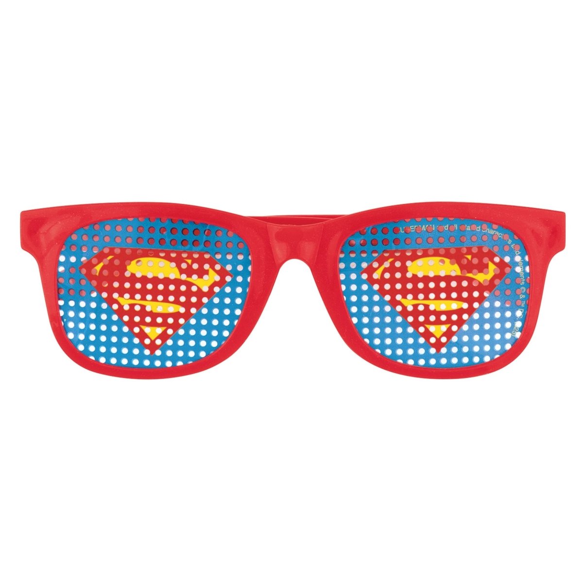 UNIQUE PARTY FAVORS Kids Birthday Superman Birthday Pinhole Favour Glasses, 4 Count 011179157204
