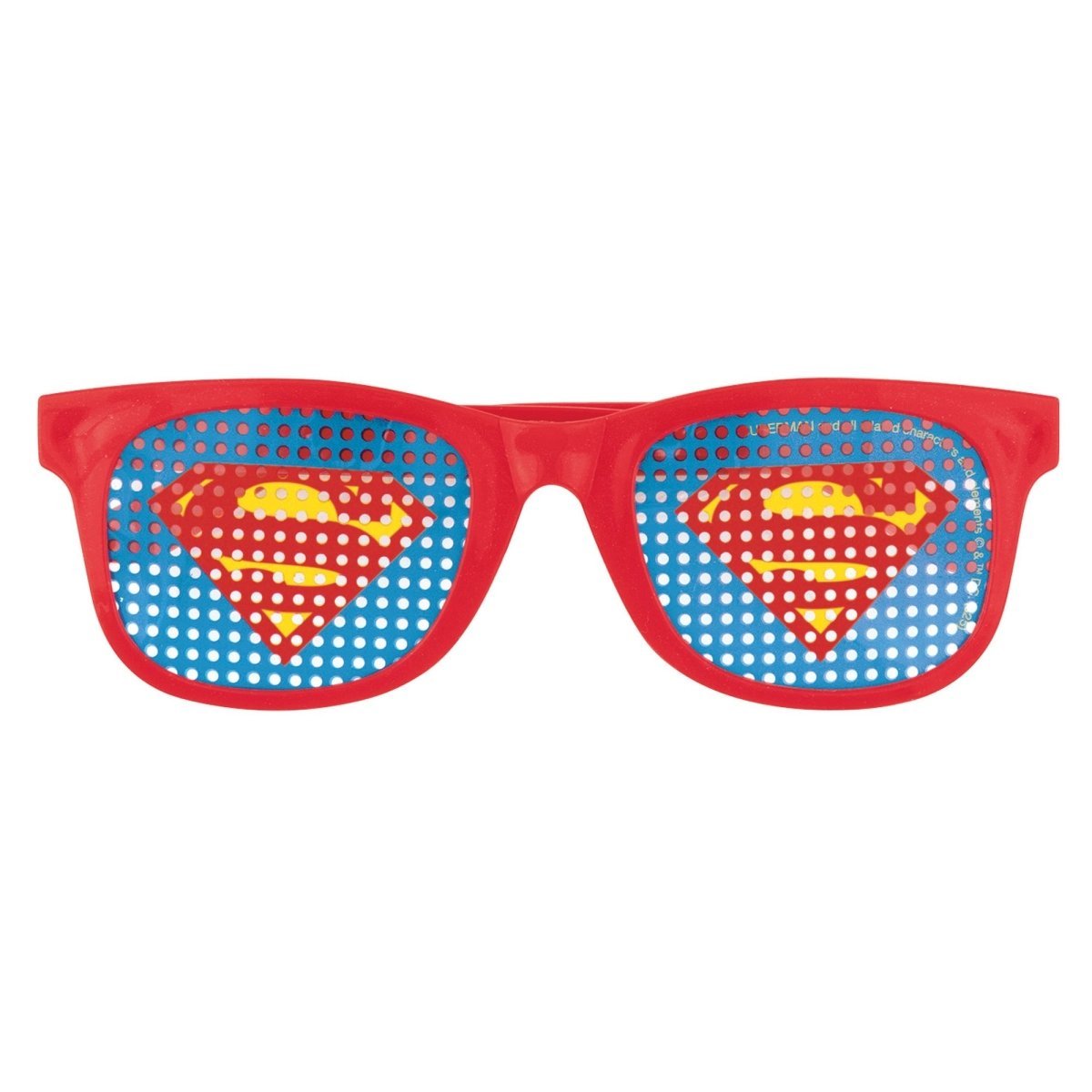 UNIQUE PARTY FAVORS Kids Birthday Superman Birthday Pinhole Favour Glasses, 4 Count 011179157204