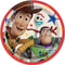 UNIQUE PARTY FAVORS Kids Birthday Toy Story Birthday Large Round Lunch Paper Plates, Disney, 9 Inches, 8 Count 011179795550