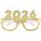 UNIQUE PARTY FAVORS New Year 2026 New Year Paper Party Glasses, Gold and Silver, 4 Count 011179175666