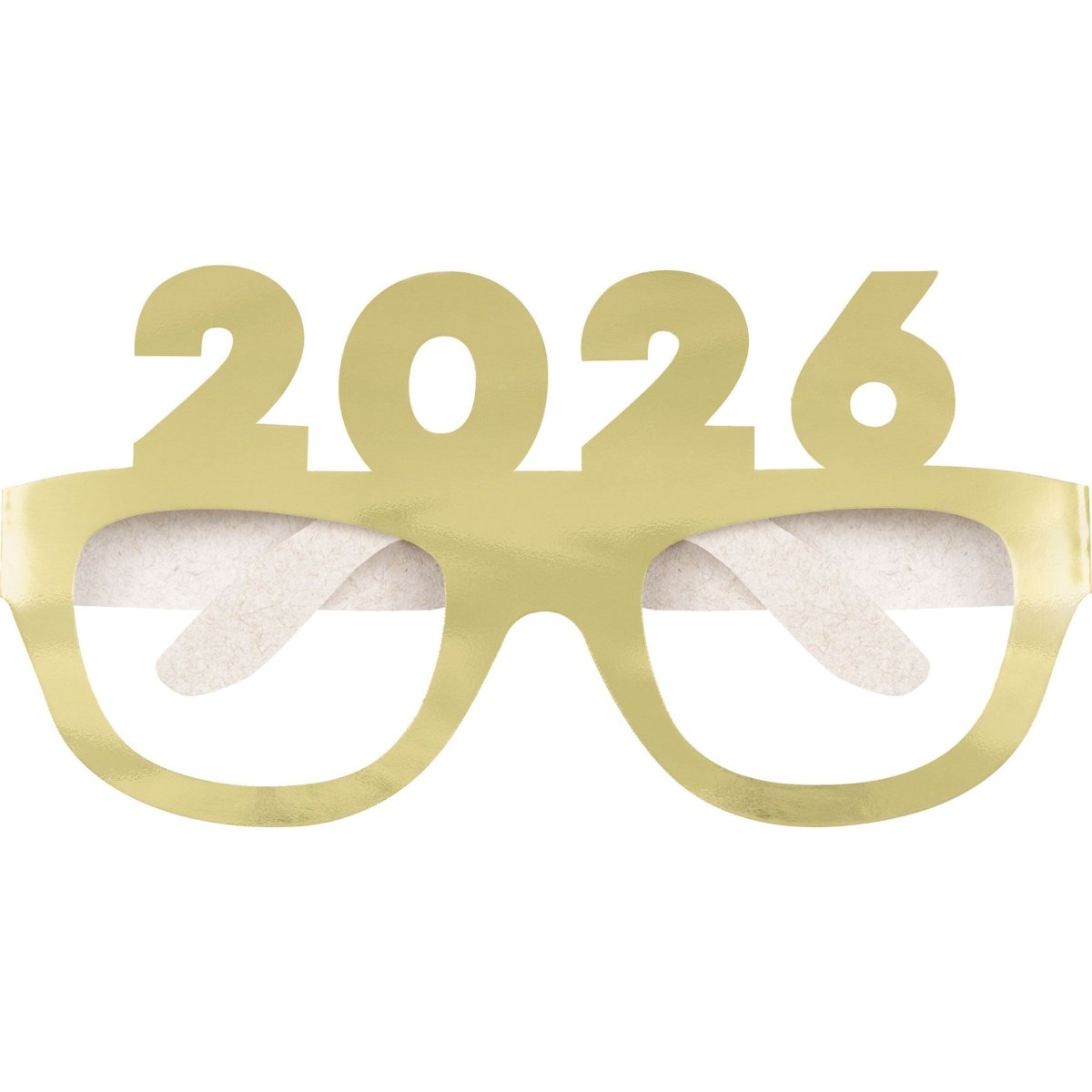 UNIQUE PARTY FAVORS New Year 2026 New Year Paper Party Glasses, Gold and Silver, 4 Count 011179175666