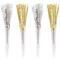 UNIQUE PARTY FAVORS New Year Disco New Year's Horns, Silver and Gold, 4 Count