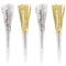 UNIQUE PARTY FAVORS New Year Disco New Year's Horns, Silver and Gold, 4 Count