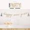 UNIQUE PARTY FAVORS New Year Disco New Year's Letter Paper Banner, Happy New Year, 108 Inches, 1 Count