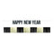 UNIQUE PARTY FAVORS New Year Gold and Black Happy New Year Fringe Banner Set, 2 Count 011179126231