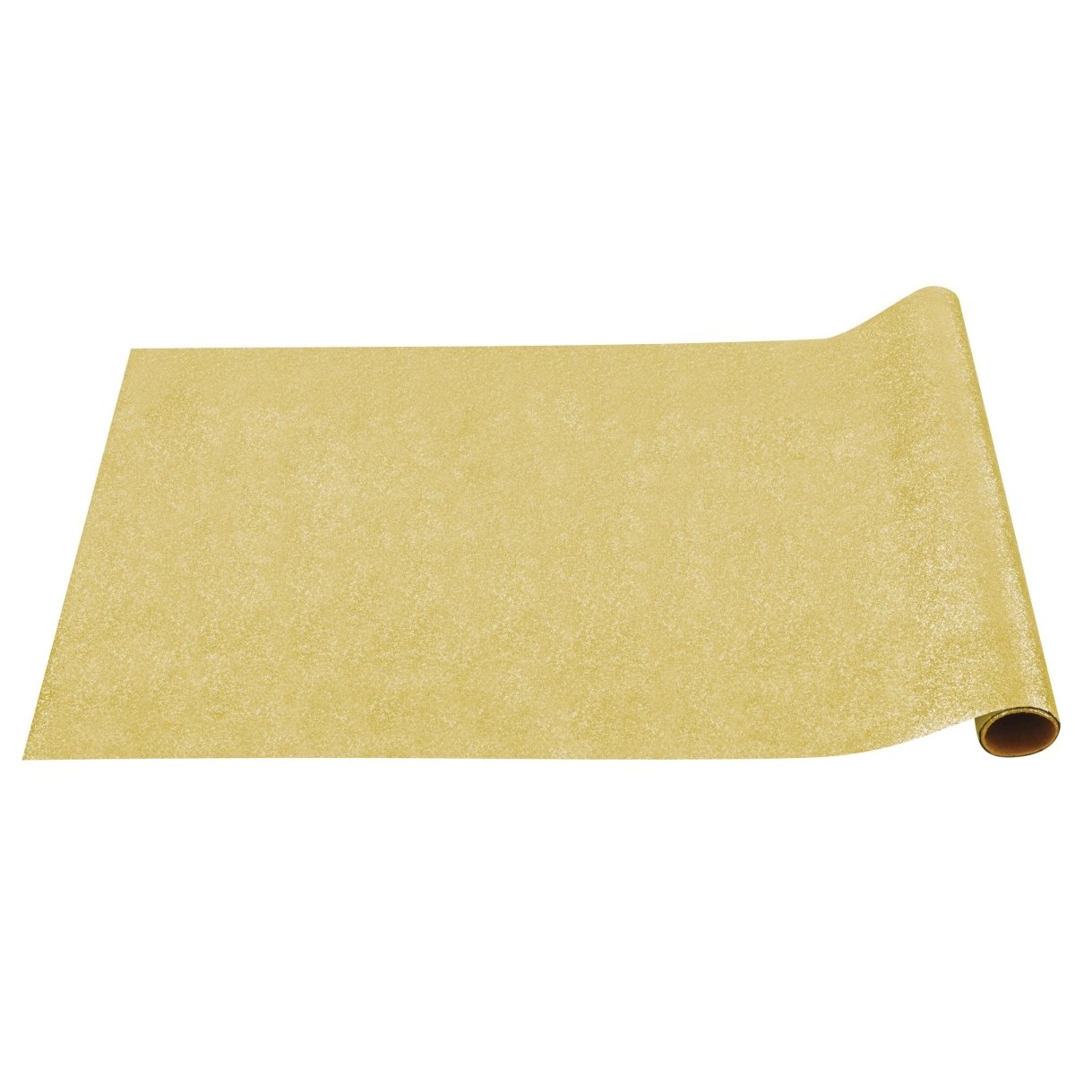 UNIQUE PARTY FAVORS New Year Gold Glitter Plastic Table Runner, 13 x 108 Inches, 1 Count 011179759774