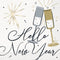 UNIQUE PARTY FAVORS New Year Toasting New Year Small Beverage Napkins, 16 Count 011179125586
