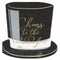UNIQUE PARTY FAVORS New Year Toasting New Year Top Hat Shaped Large Lunch Napkins, 16 Count 011179125579