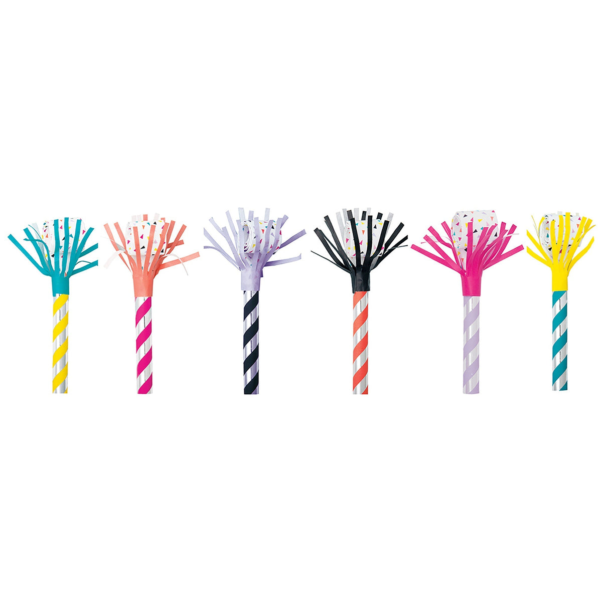 UNIQUE PARTY FAVORS Party Supplies Fringed Blowouts, 6 counts 011179934638