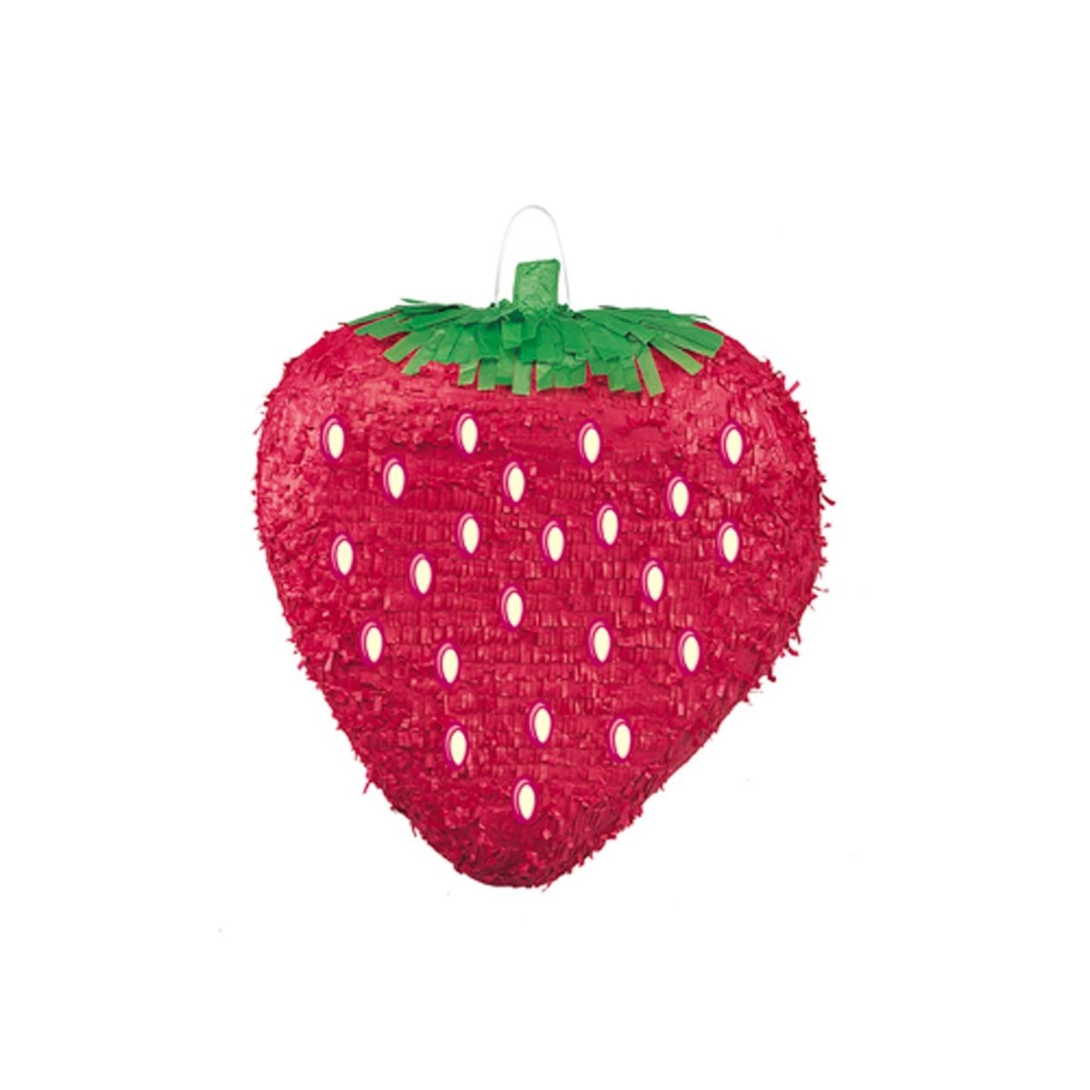 UNIQUE PARTY FAVORS Pinatas Strawberry Piñata, 13 x 10 Inches, 1 Count 011179661268