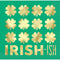 UNIQUE PARTY FAVORS St-Patrick Charming Shamrock "Irish-ish" Small Beverage Napkins, 16 Count
