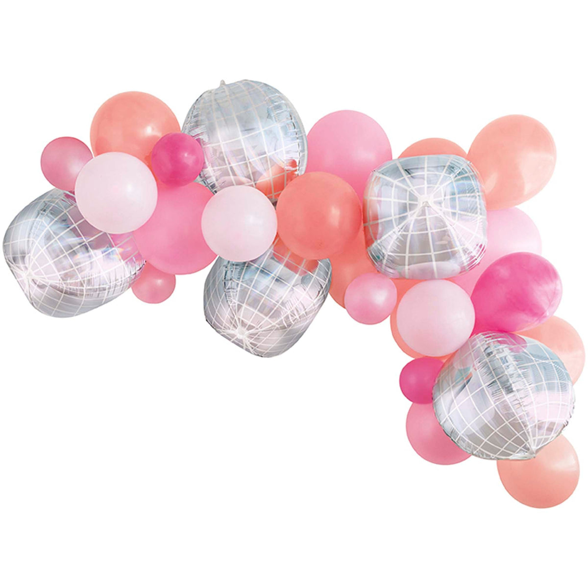 UNIQUE PARTY FAVORS Summer Summer Disco Balloon Arch Kit, 25 Count 011179136971