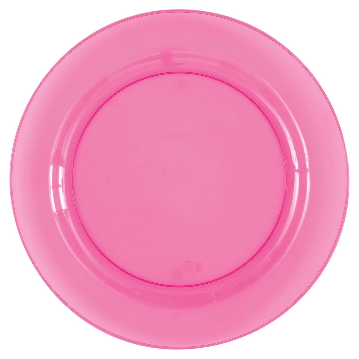 UNIQUE PARTY FAVORS Summer Summer Disco Large Round Pink Plastic Plate, 10 Inches, 1 Count 011179136650