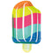 UNIQUE PARTY FAVORS Summer Summer Fun Small Popsicle Shaped Dessert Paper Plates, 5 Inches, 8 Count 011179134557
