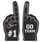 UNIQUE PARTY FAVORS Superbowl NFL Super Bowl Party Mini Black Foam Fingers,12 Count