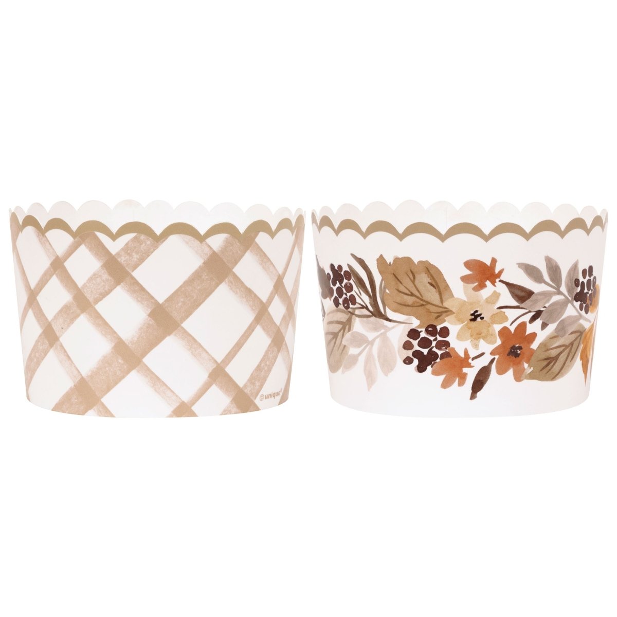 UNIQUE PARTY FAVORS Thanksgiving Thankful Harvest Paper Treat Cups, 16 Count 011179571611