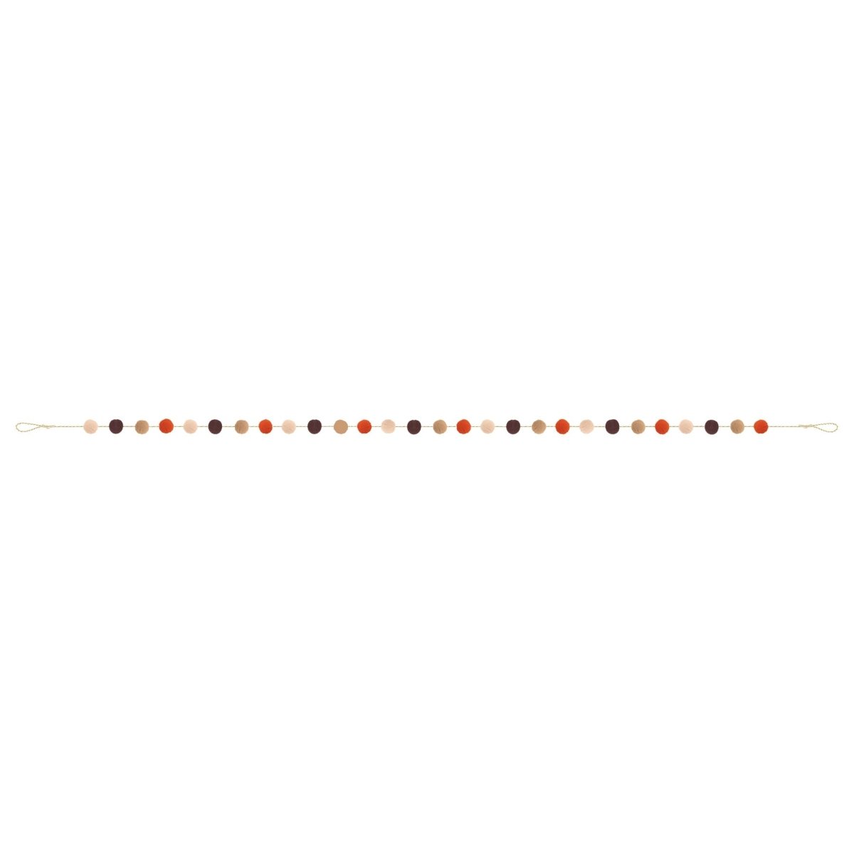 UNIQUE PARTY FAVORS Thanksgiving Thankful Harvest Pom Pom Garland, 84 Inches, 1 Count 011179571628