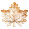 UNIQUE PARTY FAVORS Thanksgiving Thankful Harvest Small Leaf Shaped Dessert Paper Plates, 7 Inches, 8 Count 011179576234