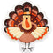 UNIQUE PARTY FAVORS Thanksgiving Turkey Day Large Lunch Paper Plates, 9 Inches, 8 Count 011179571550