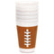 UNIQUE PARTY FAVORS Theme Party Football Plastic Favour Cups, 16 Oz, 6 Count 011179132294