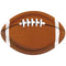 UNIQUE PARTY FAVORS Theme Party Football Shaped Large Lunch Paper Plates, 9 Inches, 8 Count 011179132195