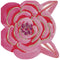 UNIQUE PARTY FAVORS Valentine's Day Elegant Valentine Large Flower Shaped Lunch Napkins, 16 Count