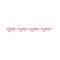 UNIQUE PARTY FAVORS Valentine's Day Glitter Heart Banner, 96 Inches, 1 Count 011179987986