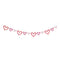 UNIQUE PARTY FAVORS Valentine's Day Glitter Heart Banner, 96 Inches, 1 Count 011179987986