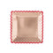 UNIQUE PARTY FAVORS Valentine's Day Lovely Valentine Large Square Lunch Paper Plates, 9 Inches, 8 Count