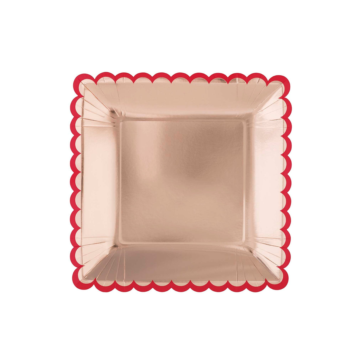 UNIQUE PARTY FAVORS Valentine's Day Lovely Valentine Large Square Lunch Paper Plates, 9 Inches, 8 Count