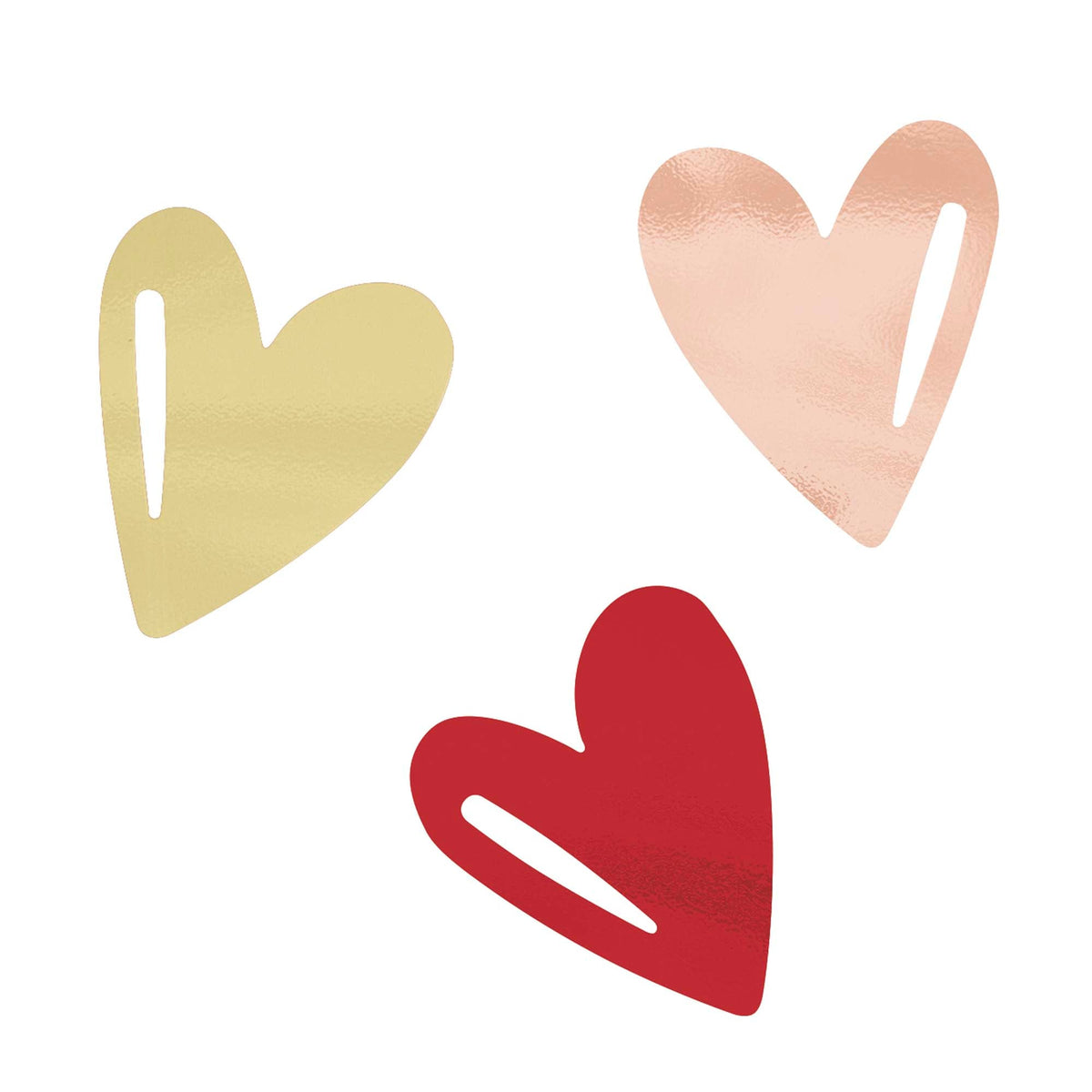 UNIQUE PARTY FAVORS Valentine's Day R & P Valentine's Day Heart Shaped Jumbo Confetti, 0.5 Oz, 1 Count 011179987962