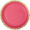 UNIQUE PARTY FAVORS Valentine's Day R & P Valentine's Day Large Pink Lunch Paper Plates, 9 Inches, 8 Count 011179987856