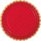 UNIQUE PARTY FAVORS Valentine's Day R & P Valentine's Day Large Red Lunch Paper Plates, 11 Inches, 8 Count 011179987870